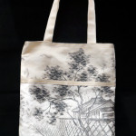 ★【霧夢桜】袋帯で作ったトートバッグ★ 　織り柄の美しさ織り柄の美しさ
