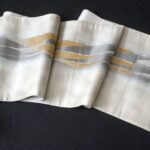 玉篠銀箔袋帯